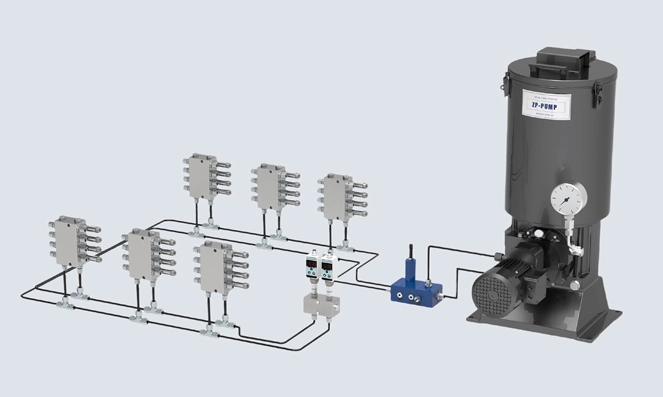 CISO Automatic Dual Line Lubrication System Components